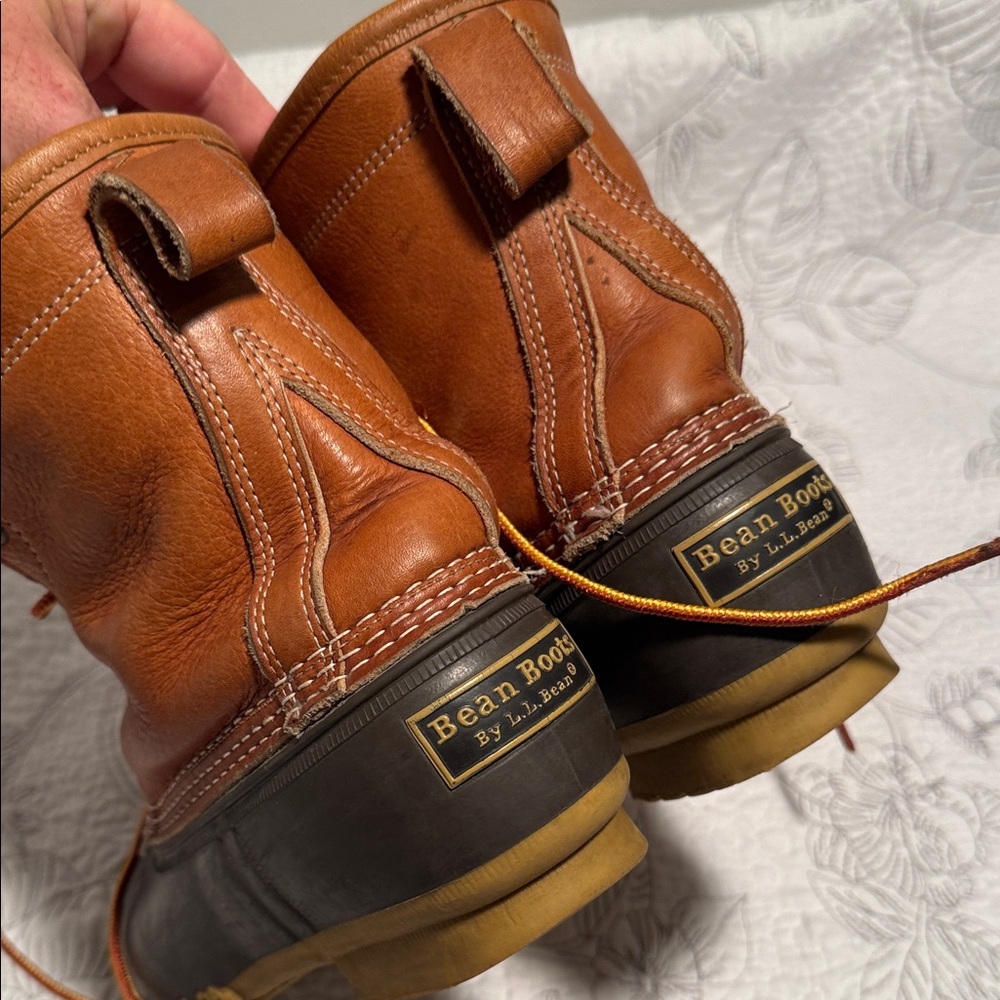 L.L. Bean Tan and Brown Lace-Up Boots - Picture 11 of 16